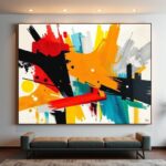 Visual Movement in Large Canvas Painting